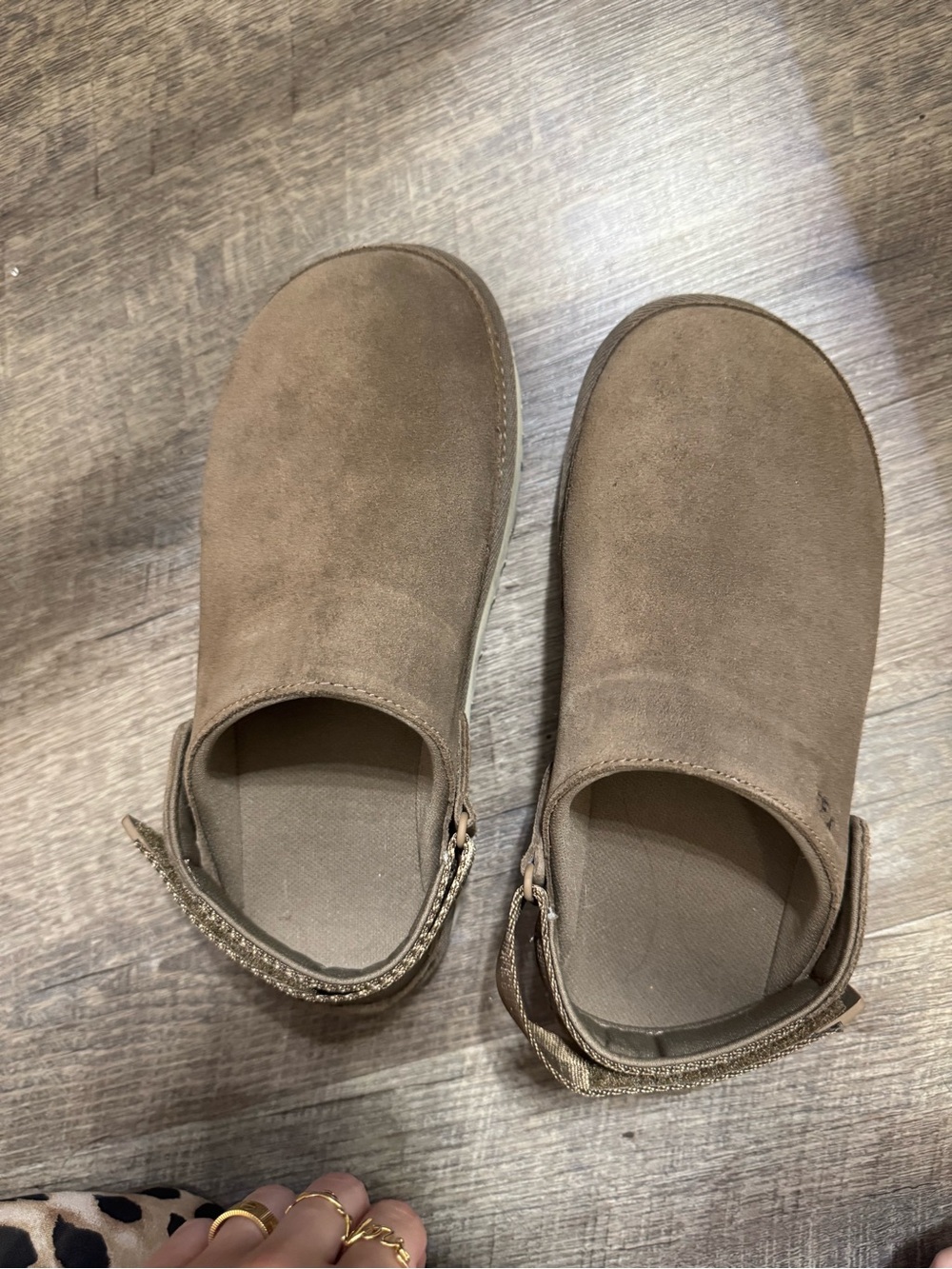 UGG Women's Suede Slip-On Clog in Chestnut Brown